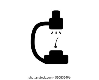 microscope icon, vector illustration eps10