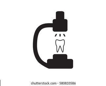 microscope icon, vector illustration eps10