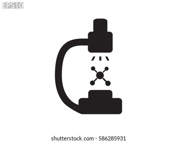 microscope icon, vector illustration eps10