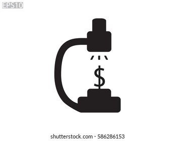 microscope icon, vector illustration eps10