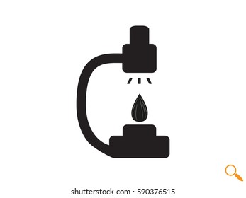 microscope icon, vector illustration eps10