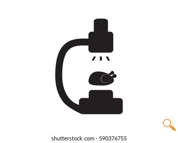 microscope icon, vector illustration eps10