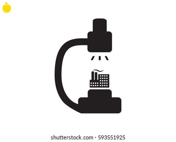 microscope icon, vector illustration eps10