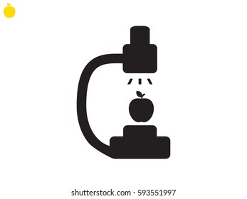 microscope icon, vector illustration eps10