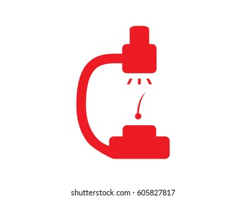 microscope icon, vector illustration eps10