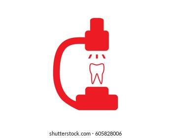 microscope icon, vector illustration eps10