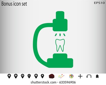 microscope icon, vector illustration eps10