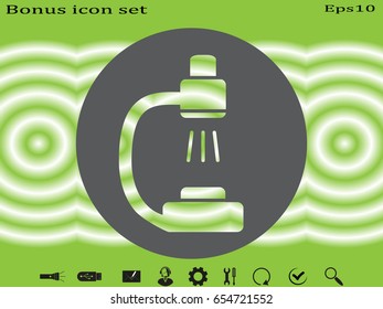 microscope icon, vector illustration eps10