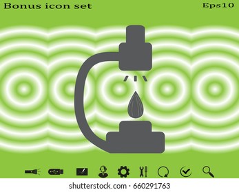 microscope icon, vector illustration eps10