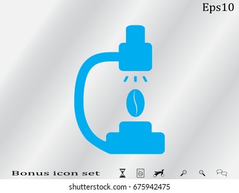 microscope icon, vector illustration eps10