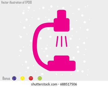 microscope icon, vector illustration eps10