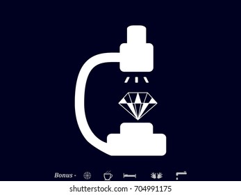 microscope icon, vector illustration eps10