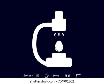 microscope icon, vector illustration eps10