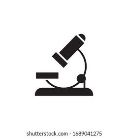 microscope icon vector illustration. microscope icon glyph style