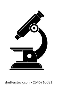 Microscópio Icon ilustração vetorial, Conjunto de ícones de microscópio linha e glifo, Sinal de microscópio Lab, Micro Scope Editável e ícone vetorial totalmente em camadas, ícone de linha de microscópio simples, microscópio clipart.