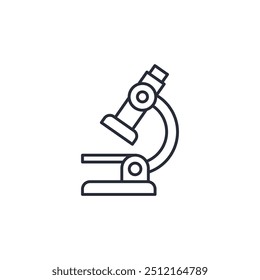 Microscope icon vector illustration. Microscope symbol isolated on white background