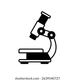 microscope icon, vector illustration, symbol, design logo template pictogram, for ui or ux isolated on white for mobile app, editable