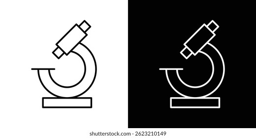 Microscope icon vector illustration for web and mobile
