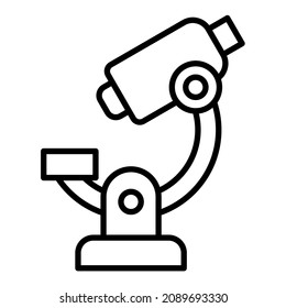 Microscope icon vector image. Can also be used for web apps, mobile apps and print media.