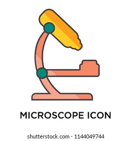 Microscope icon vector isolated on white background for your web and mobile app design, Microscope logo concept