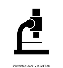 Microscope icon vector isolated on white background for web, computer and mobile app.