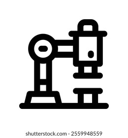 microscope icon. vector line icon for your website, mobile, presentation, and logo design.