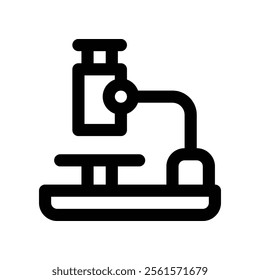 microscope icon. vector line icon for your website, mobile, presentation, and logo design.