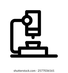 microscope icon. vector line icon for your website, mobile, presentation, and logo design.