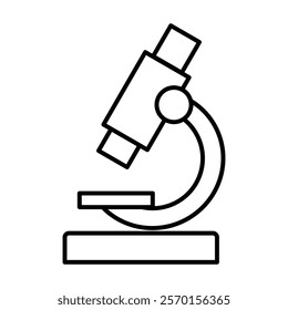 Microscope icon Vector logo set flat