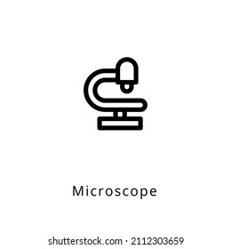 microscope icon in vector. Logotype