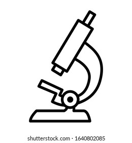 Microscope icon vector sign symbol on trendy design 