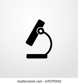 microscope icon. vector sign symbol on white background