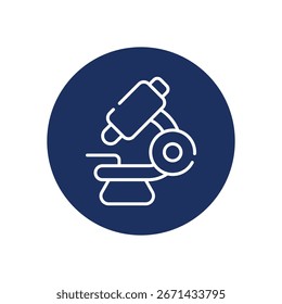 Ilustração de stock de vetor de ícone de microscópio