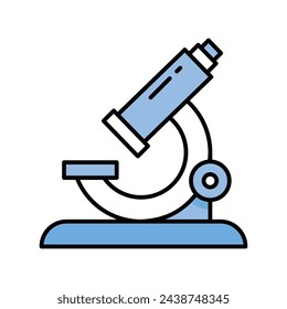Microscope icon vector strock illustration