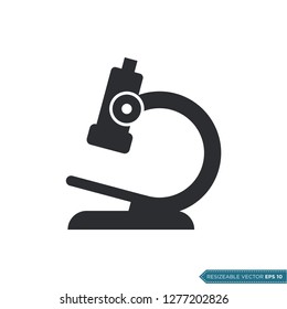 Microscope Icon Vector Template Illustration Design