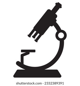 diseño de imagen de icono de microscopio vectorial