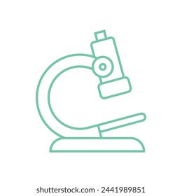 Microscope Icon Vector Template Illustration Design