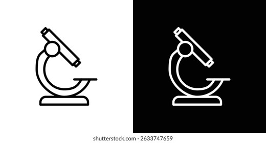 Microscope icon vector for web, computer and mobile apps