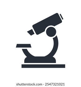 microscope icon. vector.Editable stroke.linear style sign for use web design,logo.Symbol illustration.