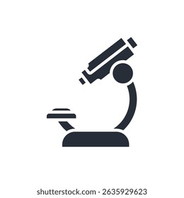 microscope icon. vector.Editable stroke.linear style sign for use web design,logo.Symbol illustration.