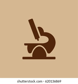 Microscope icon. For web design. Eps10.