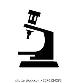 Microscope icon web design in vector