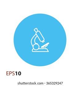 Microscope icon for web and mobile