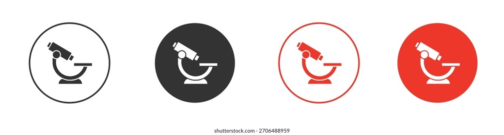 Ícone de microscópio. web vetor design