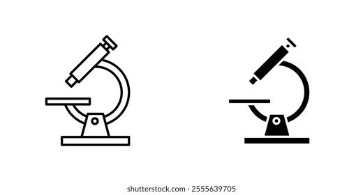 Microscope icons for app and websites.