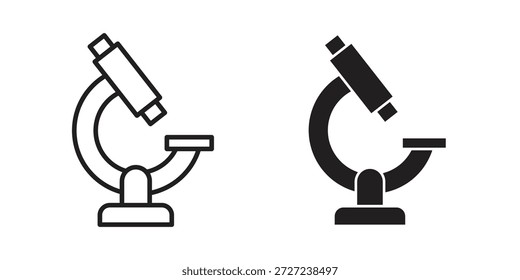 Microscope icons symbol. vector illustration pack for apps and designs