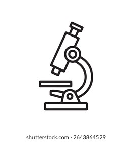 Microscope illustration black and white