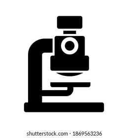 Microscope illustration glyphs style education icon vector design, this vector is suitable for icons, logos, illustrations, stickers, books, covers, .etc