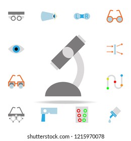 microscope illustration icon. optometry icons universal set for web and mobile