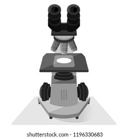 Microscope isolated illustration